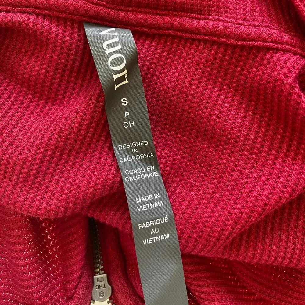NWT Vuori Waffle Full Zip Hoodie - S - Picture 5 of 9